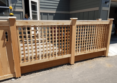 Heart Fence Style: Traditional Lattice Fence